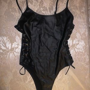 SOLD Forever 21 Leather Bodysuit